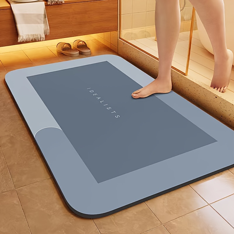 Bamboo Bath Mat - Diatomaceous Earth Bath Mat Super Absorbent