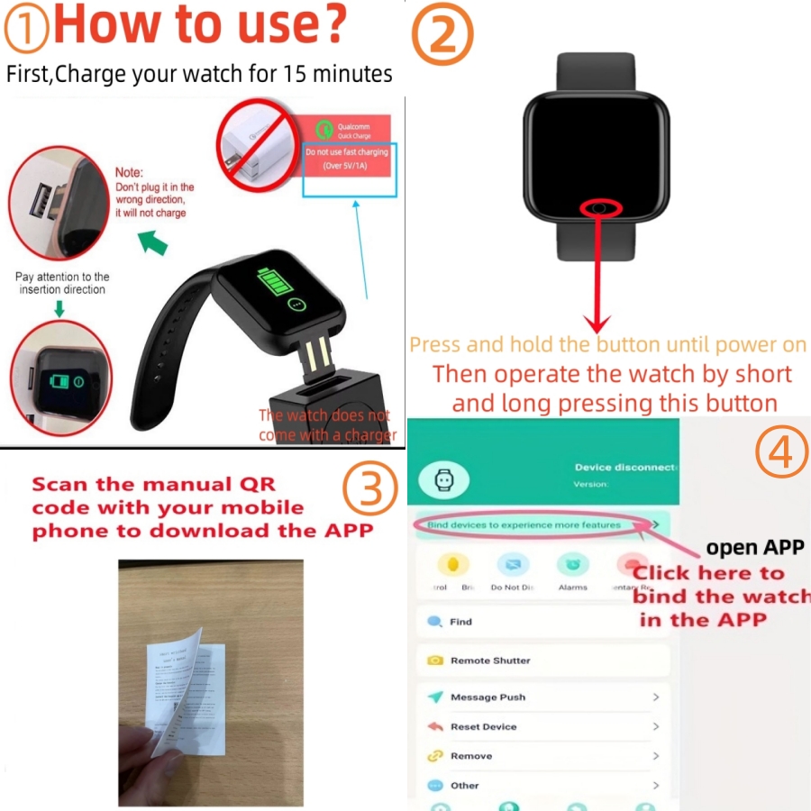 Sport Smartwatch Fitness Brace - огляд і ціна Health Wellness Bracelet