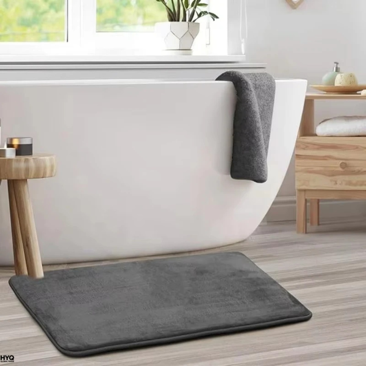 Non Slip Bath Mat Super Absorb - огляд і ціна Bamboo Bath Mat