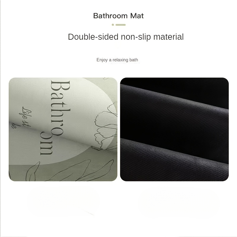 Bathroom Mat Square Stone Surf - огляд і ціна Bamboo Bath Mat