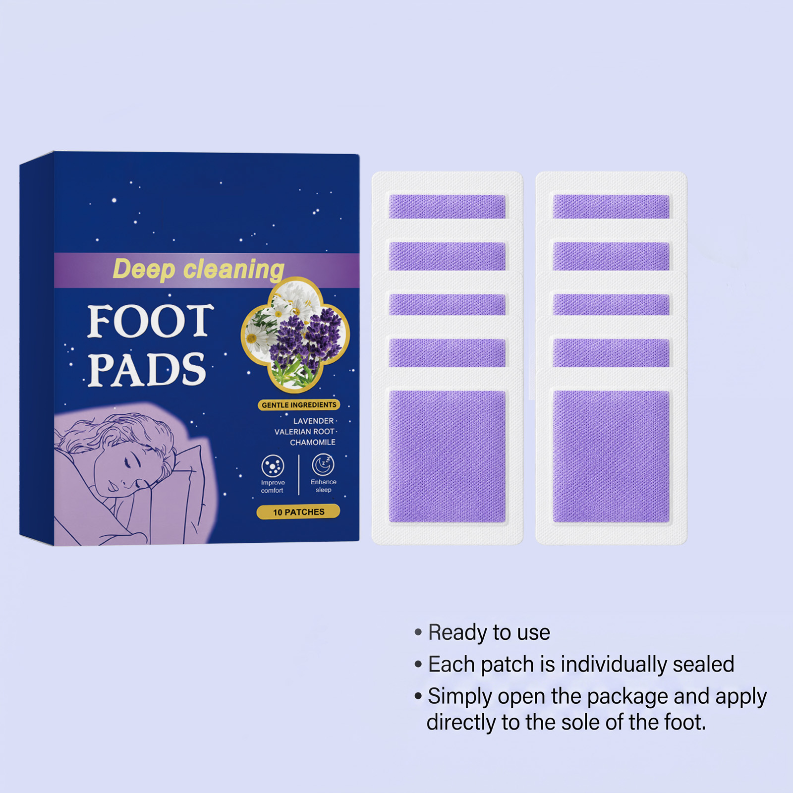 Deep Sleep Foot Patches Improv - огляд і ціна Detox Foot Patch